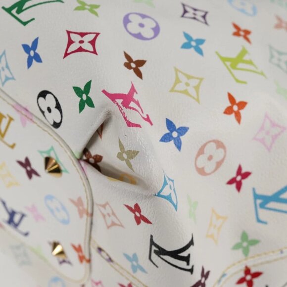LOUIS VUITTON Monogram Multicolor Annie GM Tote Bag White - Picture 7 of 16